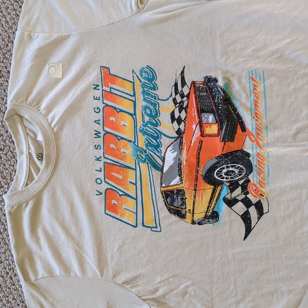 Volkswagen VW Rabbit Extreme Racing Beige T-Shirt L